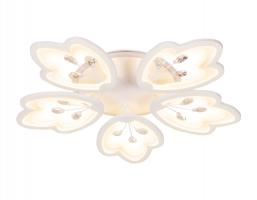 Потолочный светодиодный светильник с пультом и подсветкой FA510/5 WH белый 140W+28W D660*95 (ПДУ РАДИО 2.4) Ambrella light