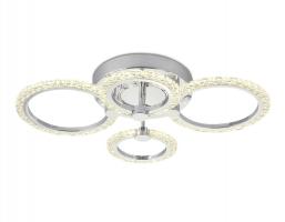 Потолочный светодиодный светильник с пультом FA412/4 CH хром 60W 620*440*120 (ПДУ РАДИО 2.4) Ambrella light