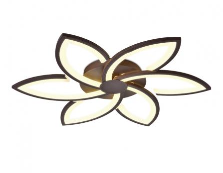 Потолочный светодиодный светильник с пультом FA447/6 CF кофе 108W 730*700*60 (ПДУ РАДИО 2.4) Ambrella light
