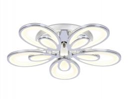 Потолочный светодиодный светильник с пультом FA469/5 CH хром 110W 580*560*80 (ПДУ РАДИО 2.4) Ambrella light