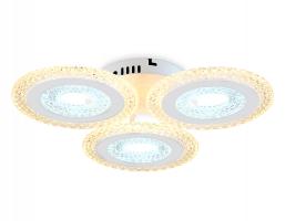 Светильник потолочный светодиодный с пультом FA4001/3 WH белый 70W 3000K+6400K/4200K/6400K+3000K D480*85 (ПДУ ИК) Ambrella light