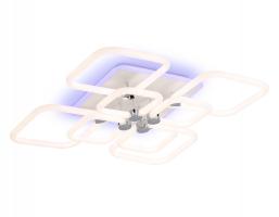 Светильник светодиодный потолочный FA3866/4+4 WH белый 144W 3000K-6400K+RGB 627*627*121 (ПДУ РАДИО 2.4G) Ambrella light