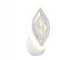 Настенный светодиодный светильник с хрусталем FA277 WH белый 12W 240*170*60 Ambrella light