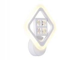 Настенный светодиодный светильник с хрусталем FA284 WH белый 15W 260*230*60 Ambrella light