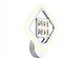 Настенный светодиодный светильник с хрусталем FA285 CH хром 15W 260*230*60 Ambrella light