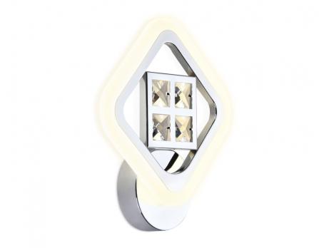 Настенный светодиодный светильник с хрусталем FA285 CH хром 15W 260*230*60 Ambrella light