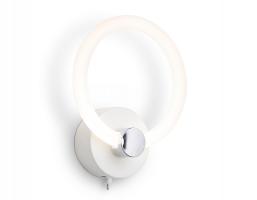 Светильник светодиодный настенный FA3849 WH белый 14W 3000K-6400K 229*188*100 Ambrella light