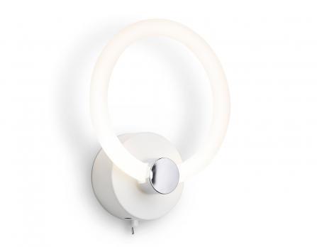 Светильник светодиодный настенный FA3849 WH белый 14W 3000K-6400K 229*188*100 Ambrella light