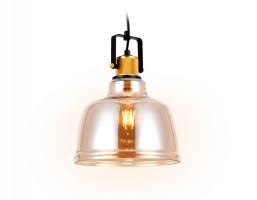 Подвесной светильник TR3526 SB/TI бронза/янтарь E27 max 40W D220*1000 Ambrella light