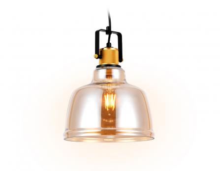 Подвесной светильник TR3526 SB/TI бронза/янтарь E27 max 40W D220*1000 Ambrella light