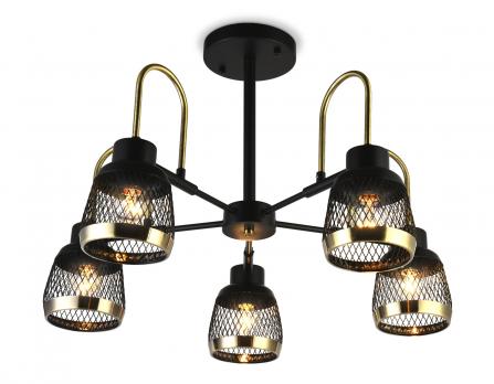 Подвесная люстра TR8002/5 SB/BK бронза/черный E27 max 40W D640*440 Ambrella light