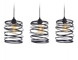 Подвесной светильник в стиле лофт TR8403/3 BK черный E27/3 max 60W 720*180*1000 Ambrella light