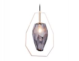 Подвесной светильник со сменной лампой TR3627 GD/SM золото/дымчатый G9 max 40W D200*1100 Ambrella light