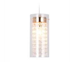Подвесной светильник с хрусталем TR3660 GD/CL золото/прозрачный E14 max 40W D110*1000 Ambrella light