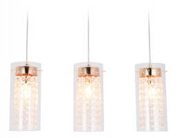 Подвесной светильник с хрусталем TR3663/3 GD/CL золото/прозрачный E14/3 max 40W 560*110*800 Ambrella light