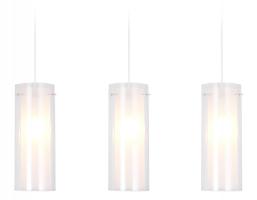 Подвесной светильник TR3675/3 CH/CL/FR хром/прозрачный/белый матовый E14/3 max 40W 640*110*900 Ambrella light