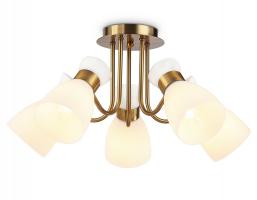 Подвесная люстра TR3218/5 GD/FR золото/белый матовый E27*5 max 40W D580*290 Ambrella light