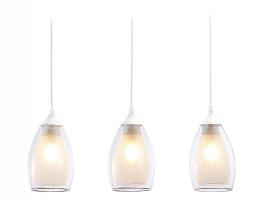 Подвесной светильник TR3536/3 WH/CL/FR белый/прозрачный/белый матовый E27*3 max 40W 640*120*820 Ambrella light