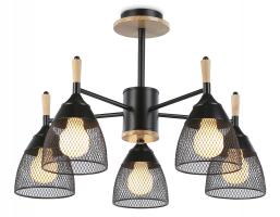 Подвесная люстра TR8015/5 BK черный E27*5 max 40W D600*385 Ambrella light