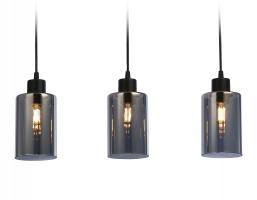 Подвесной светильник в стиле лофт TR3698/3 BK/SM черный/дымчатый E27*3 max 40W 560*100*1040 Ambrella light
