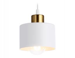 Подвесной светильник в стиле лофт TR8112 WH/BS белый/латунь E27 max 40W D120*940 Ambrella light