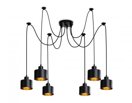 Подвесной светильник в стиле лофт TR8132/6 BK черный E27*6 max 40W D700*800 Ambrella light