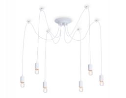 Подвесная люстра в стиле лофт TR8177/6 WH белый E27*6 max 40W D630*910 Ambrella light