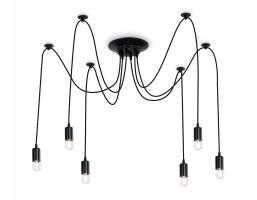 Подвесная люстра в стиле лофт TR8178/6 BK черный E27 max 40W D630*910 Ambrella light