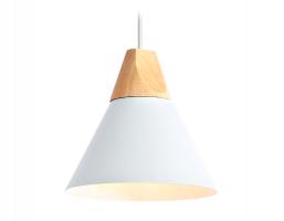 Подвесной светильник в стиле лофт TR8195 WH/LW белый/светлое дерево E27 max 40W D230*935 Ambrella light
