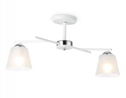 Светильник подвесной TR303201/2 WH/CH/FR белый/хром/белый матовый E27*2 max 60W 470*370*260 Ambrella light