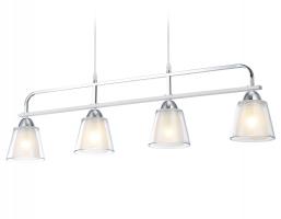 Светильник подвесной TR303242/4 WH/CH/CL/FR белый/хром/прозрачный/белый матовый E27*4 max 60W 870*120*780 Ambrella light