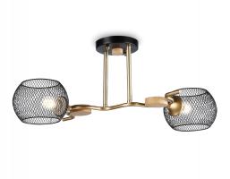 Светильник подвесной TR80162/2 BK/GD черный/золото E27/2 max 40W 550*360*220 Ambrella light