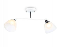 Светильник подвесной TR303001/2 WH/CH/FR белый/хром/белый матовый E27/2 max 40W 560*140*240 Ambrella light