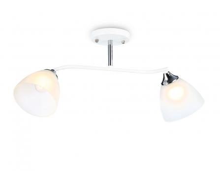 Светильник подвесной TR303001/2 WH/CH/FR белый/хром/белый матовый E27/2 max 40W 560*140*240 Ambrella light