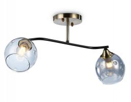 Светильник подвесной TR303008/2 SB/BK/SM  бронза/черный/дымчатый E27/2 max 40W 560*140*240 Ambrella light