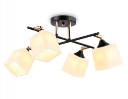 Светильник подвесной TR303084/4 BK/FGD/FR черный/золото/белый матовый E27/4 max 40W 580*580*250 Ambrella light