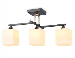 Светильник подвесной TR303114/3 BK/FGD/FR черный/золото/белый матовый E27/3 max 40W 490*260*290 Ambrella light