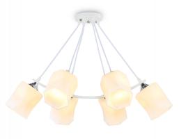Светильник подвесной TR303159/6 WH/CH/FR белый/хром/белый матовый E27/6 max 40W D670*410 Ambrella light