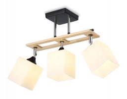 Светильник подвесной TR9507/3 BK/CH/FR черный/хром/белый матовый E27/3 max 40W 620*100*290 Ambrella light