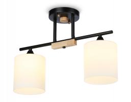 Светильник подвесной TR9543/2 BK/FR черный/белый матовый E27/2 max 40W 435*120*280 Ambrella light