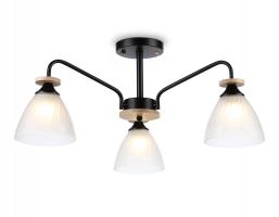 Светильник подвесной TR9564/3 BK/FR черный/белый матовый E27/3 max 40W D620*250 Ambrella light