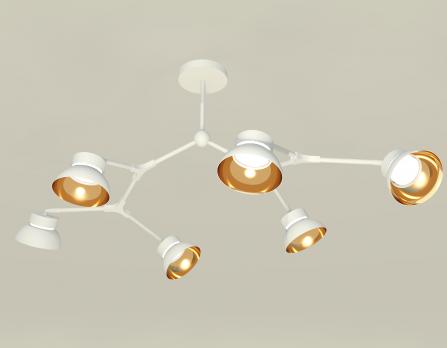 Комплект подвесного поворотного светильника XB9055101/6 SWH/PYG/CL белый песок/золото желтое полированное/прозрачный GX53 (C9055, N8144) Ambrella light