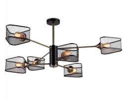 Светильник подвесной TR80172/6 SB/BK бронза/черный E27/6 max 40W D950*375 Ambrella light