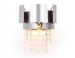 Настенный светильник с хрусталем TR5250/2 SL/CL серебро/прозрачный E14/2 max 40W 270*240*150 Ambrella light