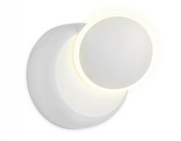 Настенный светодиодный светильник FW115 WH/S белый/песок LED 3000K 5W D140*65 Ambrella light