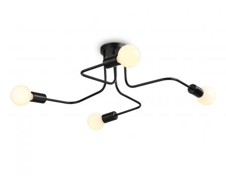 Потолочный светильник в стиле лофт TR8022/4 BK черный E27*4 max 40W D715*205 Ambrella light