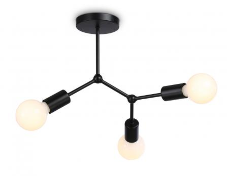 Потолочный светильник в стиле лофт TR8027/3 BK черный E27*3 max 40W D400*390 Ambrella light