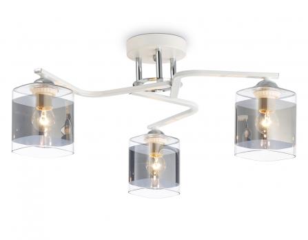 Светильник потолочный TR303217/3 WH/CH/SM белый/хром/дымчатый E27*3 max 60W D540*250 Ambrella light