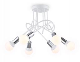 Потолочный светильник TR80417/5 WH/CH белый/хром E27/5 max 60W D690*370
