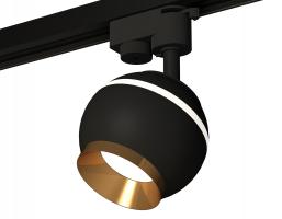 Комплект трекового светильника XT1102005 SBK/PYG черный песок/золото желтое полированное GU5.3 LED 3W 4200K (A2521, C1102, N7034) Ambrella light